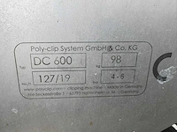 Poly clip system - 2019 - dc 600 - clippermachine - afbeelding 10 van  11