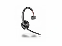 Poly savi 8210 uc dect 1880-1900 mhz usb-a-headset zwart - afbeelding 1 van  3