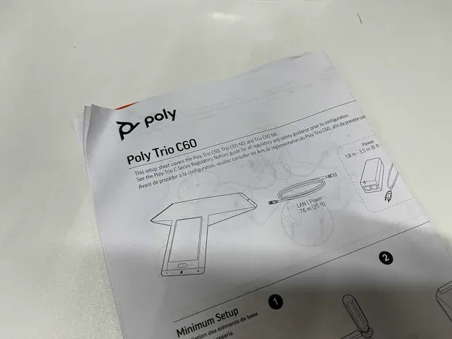 Poly trio c60 - smart conference phone for any meeting space - ongebruikt (2x) - afbeelding 12 van  12