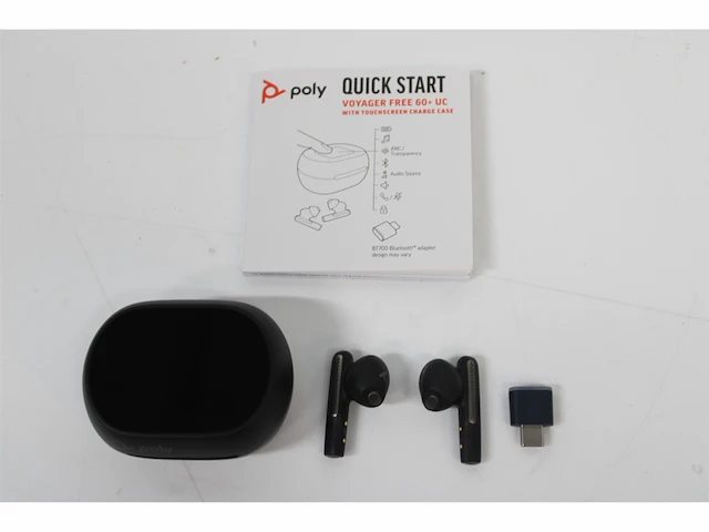 Poly voyager free 60+ uc true wireless earbuds ruisonderdrukkende microfoons voor heldere gesprekken - afbeelding 2 van  2