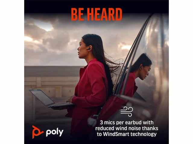 Poly voyager free 60+ uc true wireless earbuds zwart - afbeelding 3 van  6