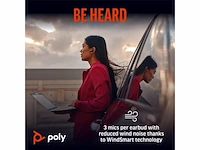 Poly voyager free 60+ uc true wireless earbuds zwart - afbeelding 3 van  6