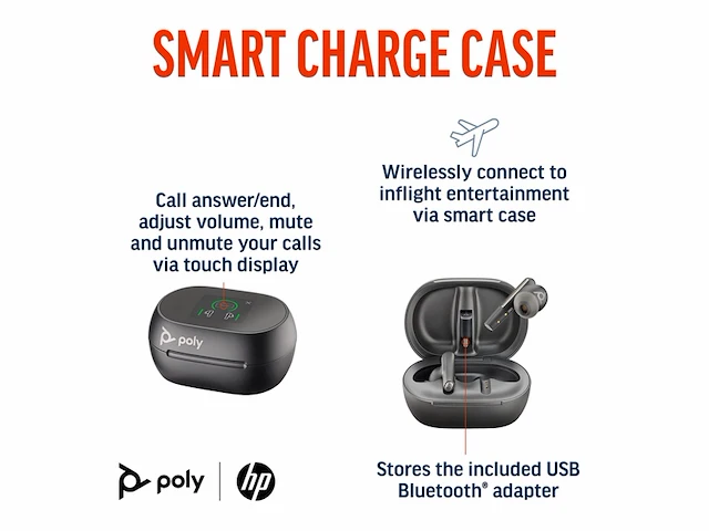 Poly voyager free 60+bluetooth headset met microfoon - afbeelding 2 van  3