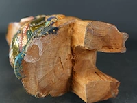 Polychroom houten uil - afbeelding 5 van  5