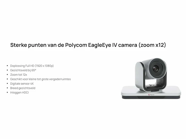 Polycom eagleeye iv camera - afbeelding 3 van  7