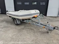 Polyester rib boot met trailer zodiac, yachtline yl 275 r, wit - afbeelding 1 van  26