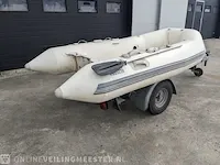 Polyester rib boot met trailer zodiac, yachtline yl 275 r, wit - afbeelding 20 van  26