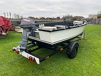 Polyester visboot 8 pk + trailer - afbeelding 18 van  20