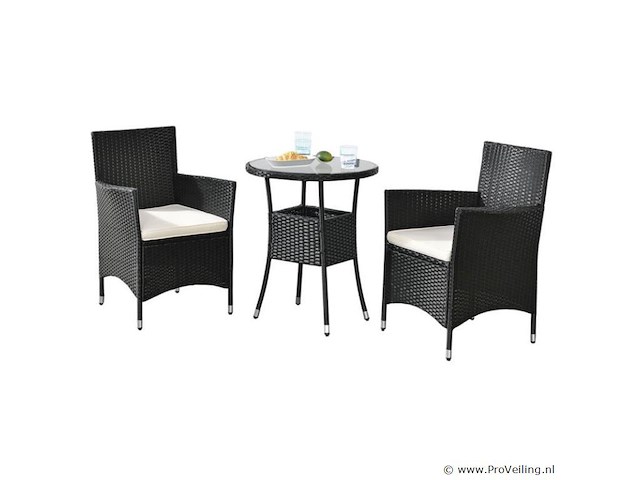 Polyrotan balkonset bayamo 3-delig - afbeelding 6 van  12