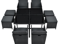 Polyrotan eetset baracoa l - afbeelding 9 van  14