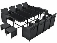 Polyrotan eetset baracoa xxl - afbeelding 1 van  14