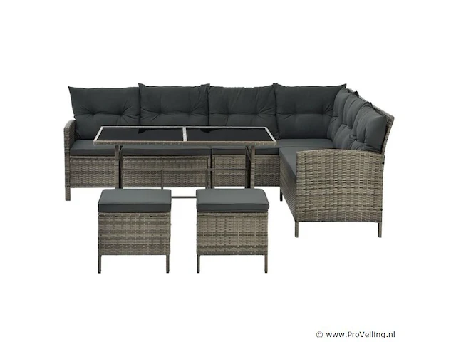 Polyrotan loungeset - afbeelding 1 van  13