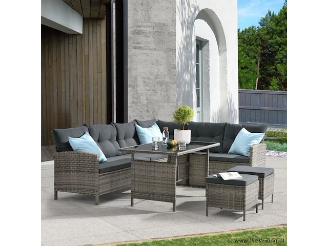 Polyrotan loungeset - afbeelding 6 van  13