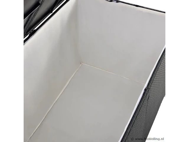 Polyrotan opbergbox ikaria 950 liter zwart - afbeelding 3 van  12