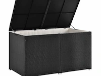 Polyrotan opbergbox ikaria 950 liter zwart - afbeelding 1 van  12