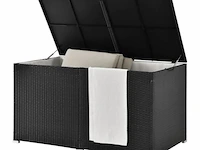 Polyrotan opbergbox ikaria 950 liter zwart - afbeelding 9 van  12