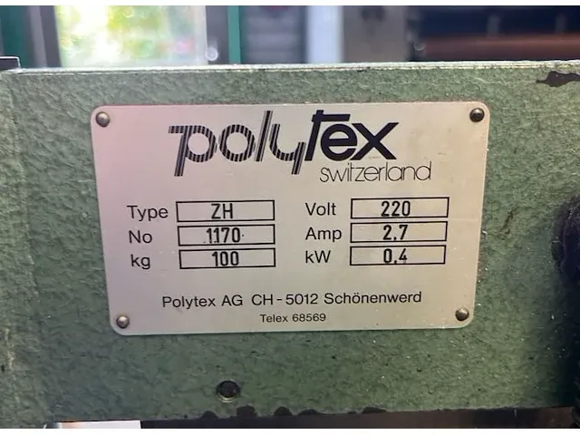Polytex zh handbediende snijmachine - afbeelding 6 van  7