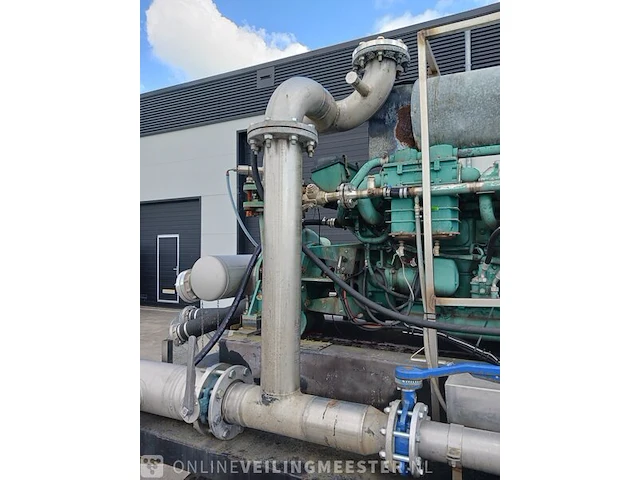 Pomp aggregaat met een volvo penta 6 cilindermotor, ca. 350pk, capaciteit ca. 8000 liter per minuut - afbeelding 15 van  31