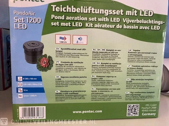 Pondo air 1200 led pontec, 1200 - afbeelding 2 van  2