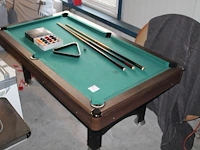 Poolbiljarttafel 114 x 206 x 79 cm met 16 ballen en drie keus. - afbeelding 1 van  4