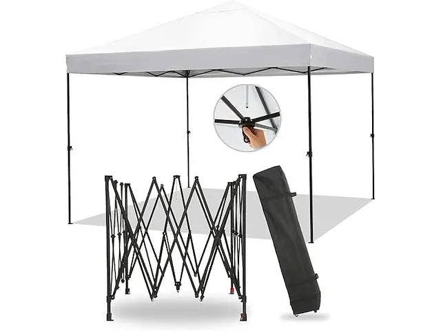 Pop-up party-tent 3x3 wit - afbeelding 4 van  4