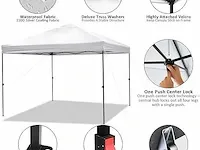Pop-up party-tent 3x3 wit - afbeelding 3 van  4