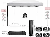 Pop-up party-tent 3x3 wit - afbeelding 1 van  4