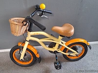 Popal kinderfiets | model black fighter | kleur beige | maat 12 inch