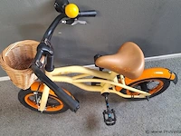 Popal kinderfiets | model black fighter | kleur beige | maat 12 inch - afbeelding 2 van  5