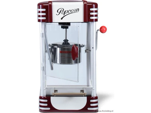 Popcorn machine retro - 28 x 24 x 45 cm - 60 l/h - afbeelding 3 van  12