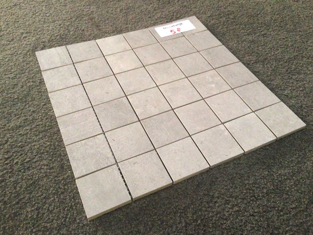 Porcelaingres urban grey mat mozaïektegel 30x30 cm 10,91 m² - afbeelding 3 van  4