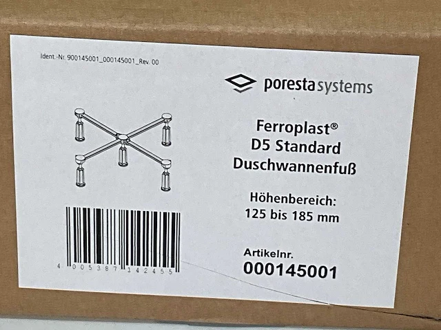Poresta ferroplast douchebakpoten (39x) - afbeelding 4 van  5