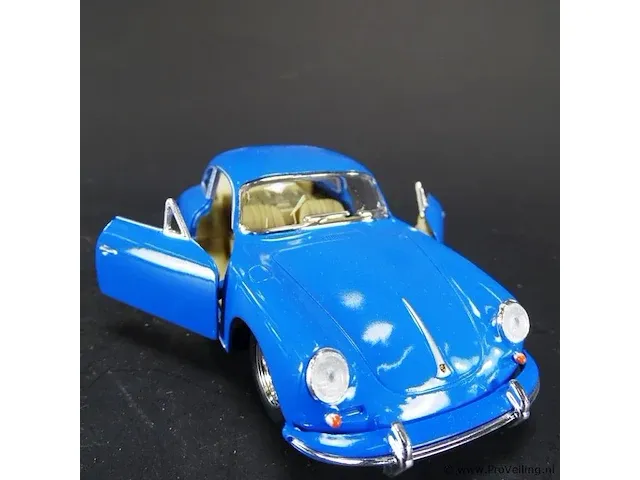 Porsche 356 b carrera 2 blauw - afbeelding 4 van  5
