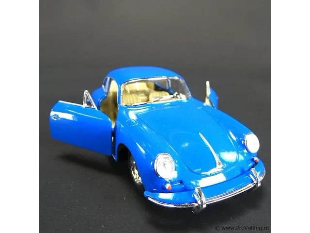 Porsche 356 b carrera 2 blauw - afbeelding 4 van  5