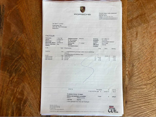 Porsche 911 3.8 coupé carrera 1998 gt3 specificaties - afbeelding 97 van  102