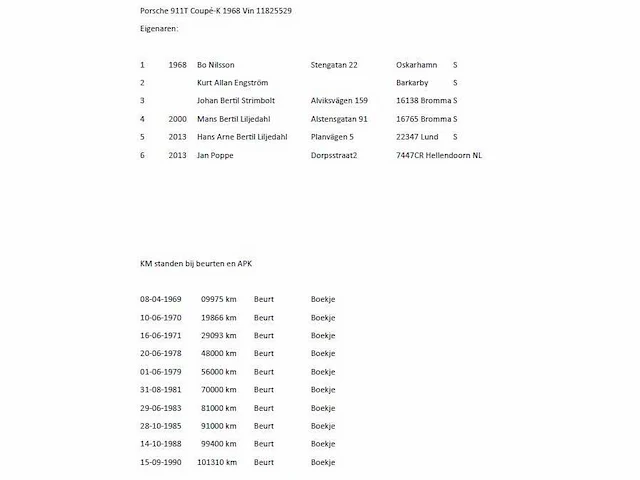 Porsche 911 t swb 2.0 coupé matching numbers 110pk 1968 oldtimer, dz-35-72 - afbeelding 59 van  69