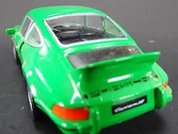 Porsche carrera rs (1973) groen schaal 1:34-39. die-cast metaal schaalmodel. - afbeelding 3 van  5