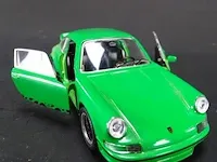 Porsche carrera rs (1973) groen schaal 1:34-39. die-cast metaal schaalmodel. - afbeelding 4 van  5