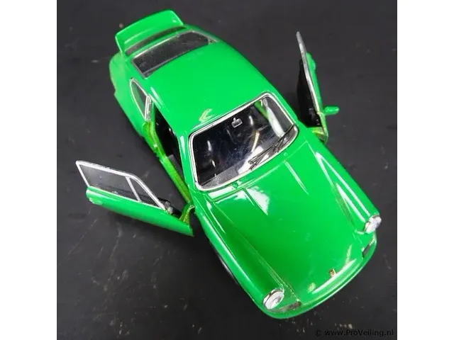 Porsche carrera rs (1973) groen schaal 1:34-39. die-cast metaal schaalmodel. - afbeelding 5 van  5