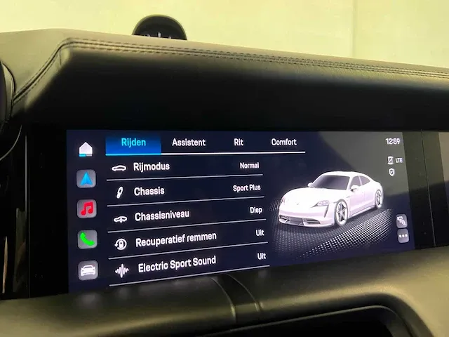Porsche taycan turbo 93 kwh 680pk 2020 sport-chrono, x-367-bl - afbeelding 57 van  89