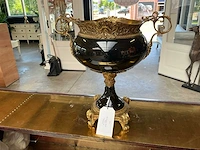 Porselein / bronzen vaas - afbeelding 1 van  4