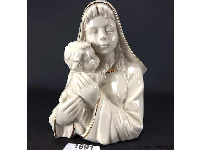 Porseleinen beeld maria met jesus - afbeelding 1 van  5