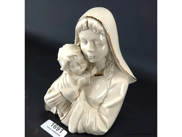 Porseleinen beeld maria met jesus - afbeelding 2 van  5