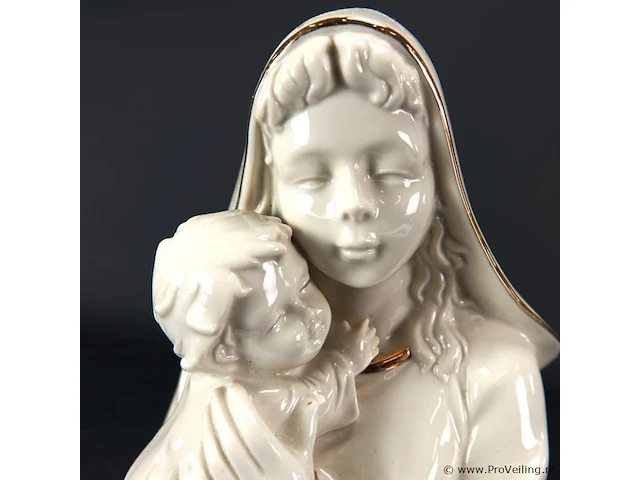 Porseleinen beeld maria met jesus - afbeelding 3 van  5