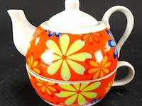 Porseleinen tea-for-one - afbeelding 1 van  5