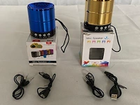 Portable bluetooth mini speaker zwart - blauw - zilver - goud - rood - paars - afbeelding 1 van  1