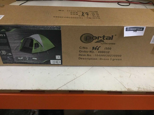 Portal - bravo 3 - kampeertent voor 3 personen. - afbeelding 2 van  4