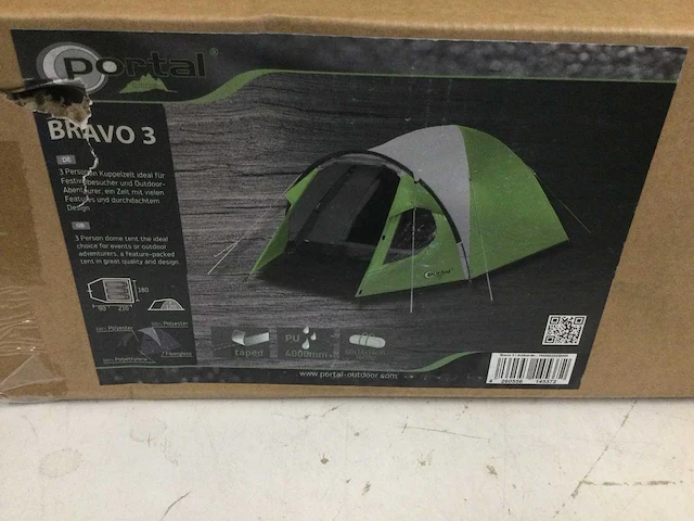 Portal - bravo 3 - kampeertent voor 3 personen. - afbeelding 3 van  4