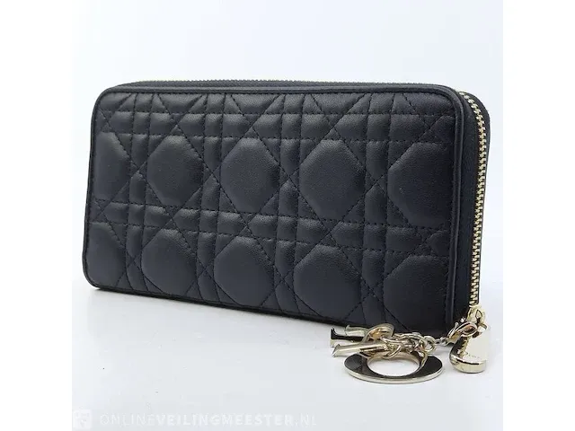 Portemonnee dior, lady dior voyageur wallet - afbeelding 1 van  13