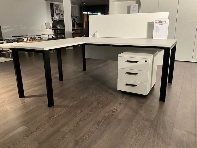 Portico hoekbureau met ladeblok - afbeelding 3 van  7